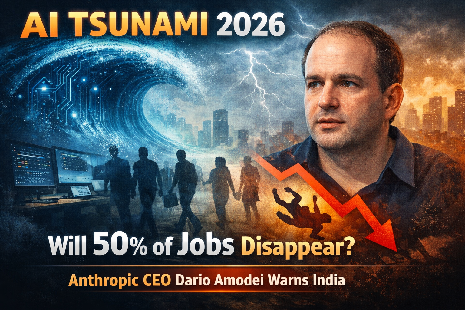 Anthropic CEO Dario Amodei Warns India -AI Tsunami 2026: Will 50% of Jobs Disappear?