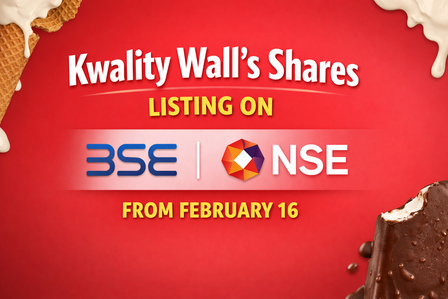 Kwality Wall’s Shares to Start Trading on BSE and NSE From February 16 After HUL Demerger
