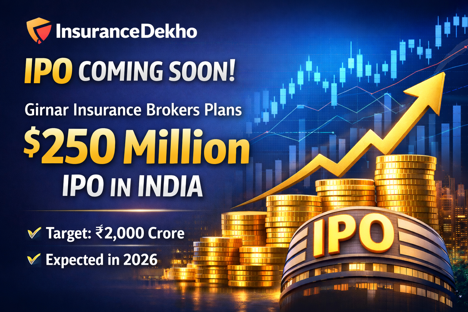 InsuranceDekho IPO: Girnar Insurance Brokers Plans $250 Million Public Issue in India