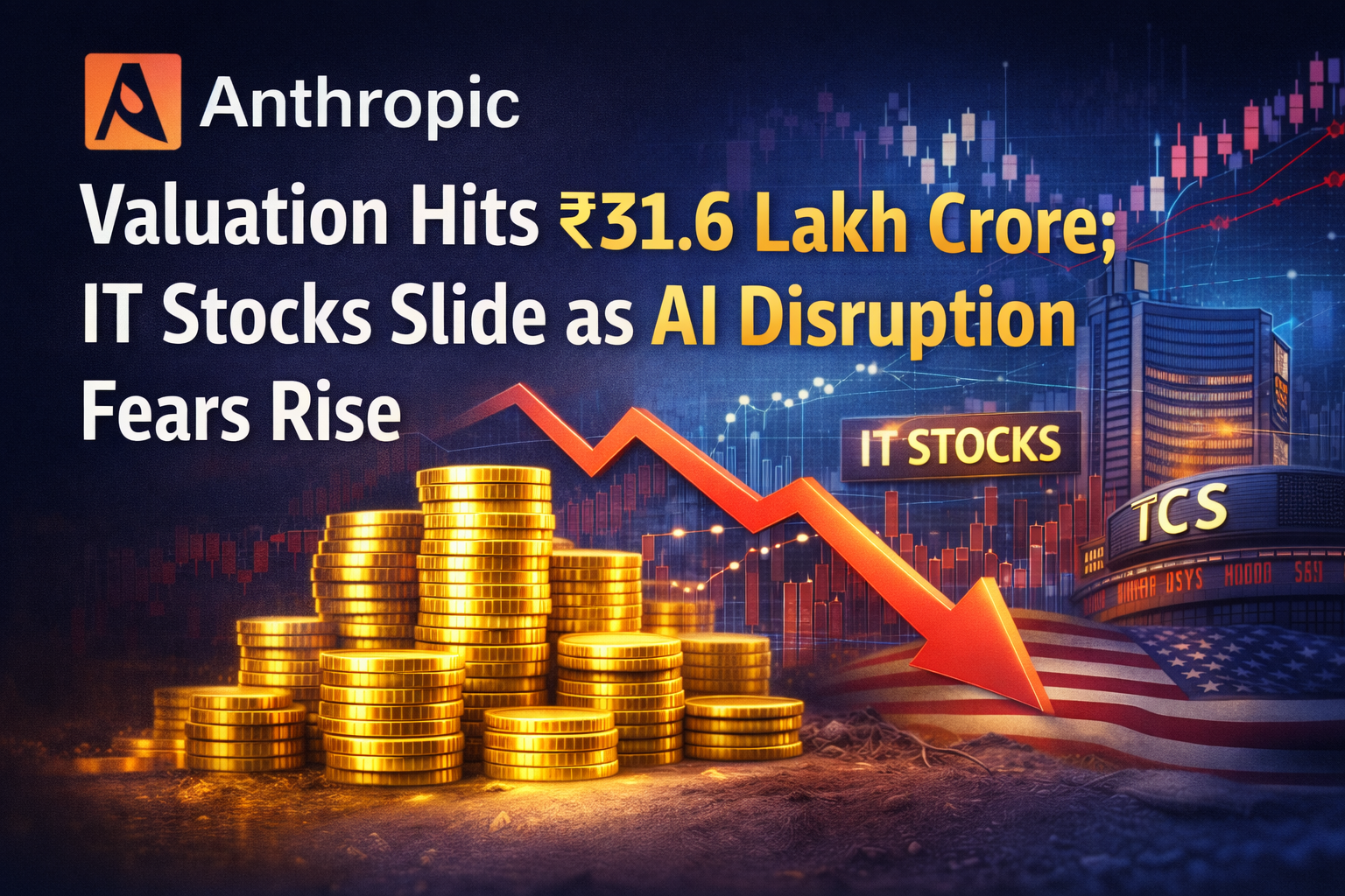 Anthropic Raises $30 Billion Funding; Indian and US IT Stocks Face Heavy Selling