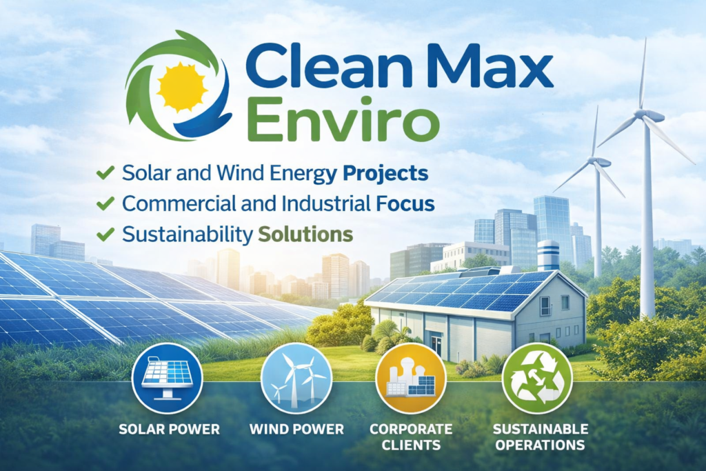 Clean Max Enviro renewable energy solutions company overview image