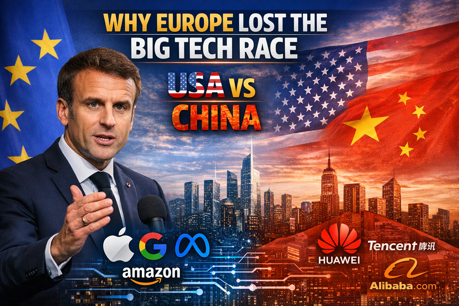 Emmanuel Macron Reveals Why Europe Lost the Big Tech Race to USA & China
