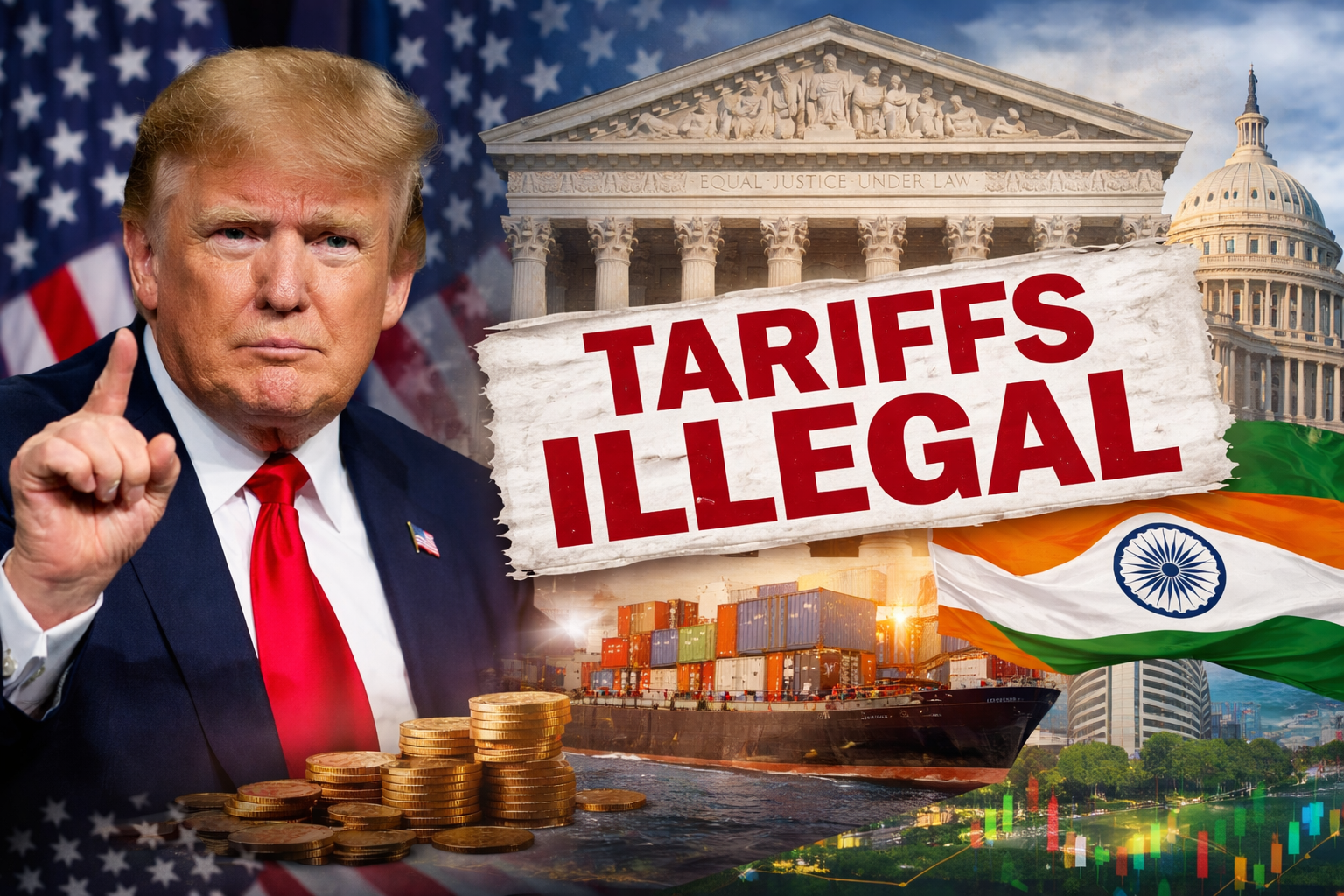 US Supreme Court Blocks Trump’s Global Tariffs: Big Relief for India, Markets Rally as Trade Tensions Ease