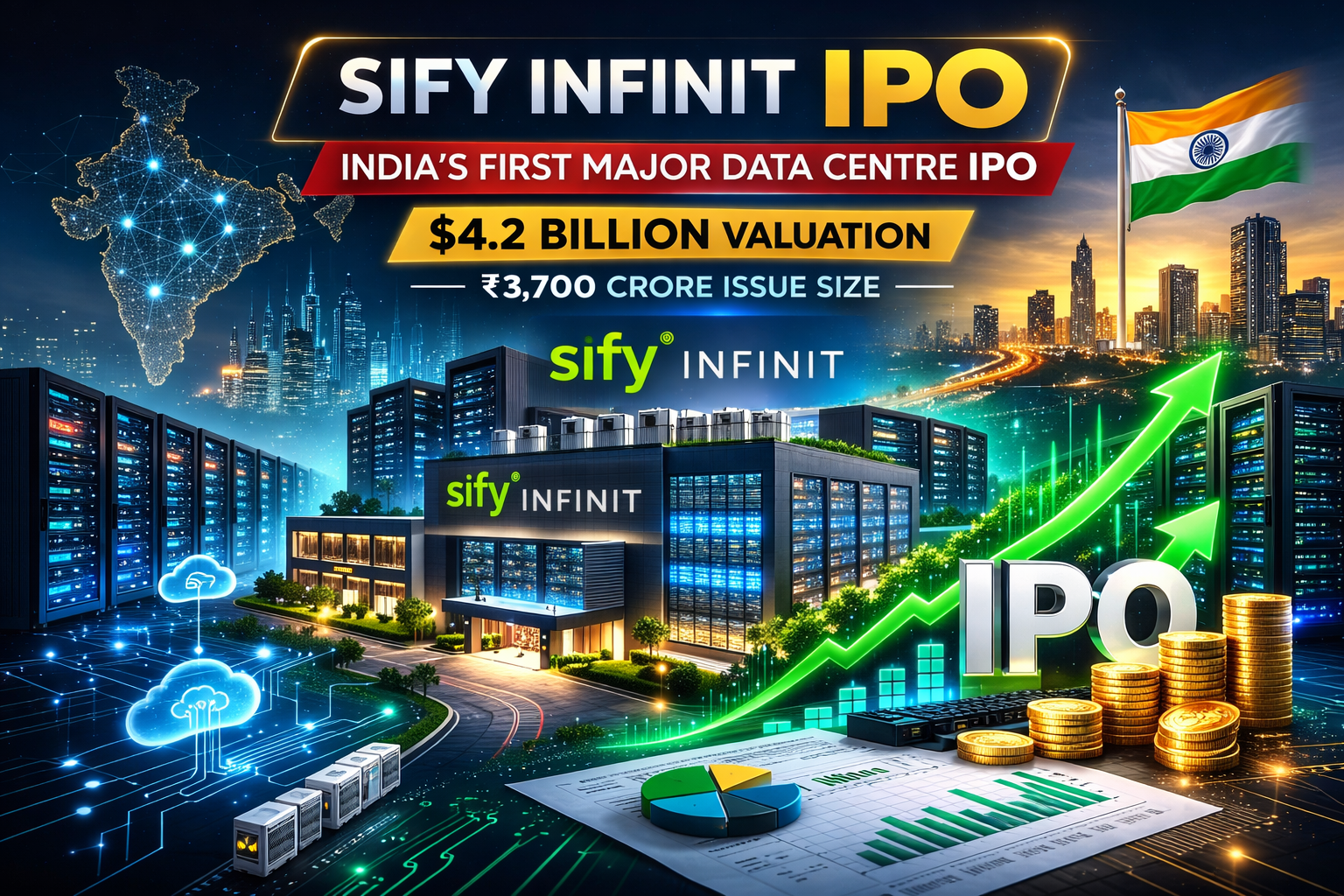 India’s Biggest Data Centre IPO? Sify Infinity IPO ₹3,700 Crore Issue Could Launch Next Month